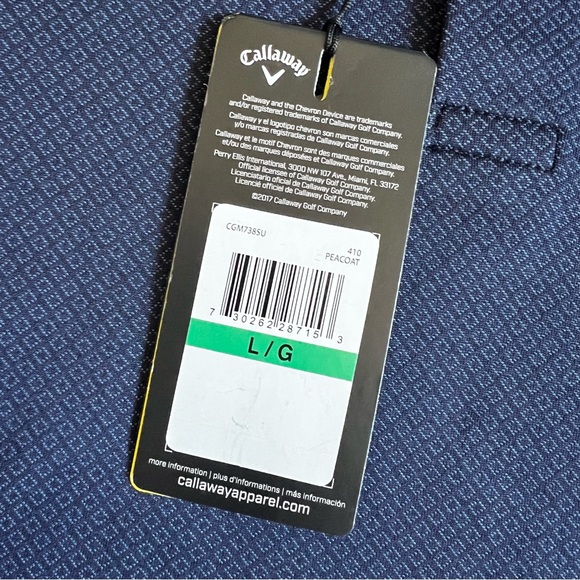 Grateful Dead x Callaway Golf Polo Shirt Sz L Fare Thee Well Steal Your Face NWT